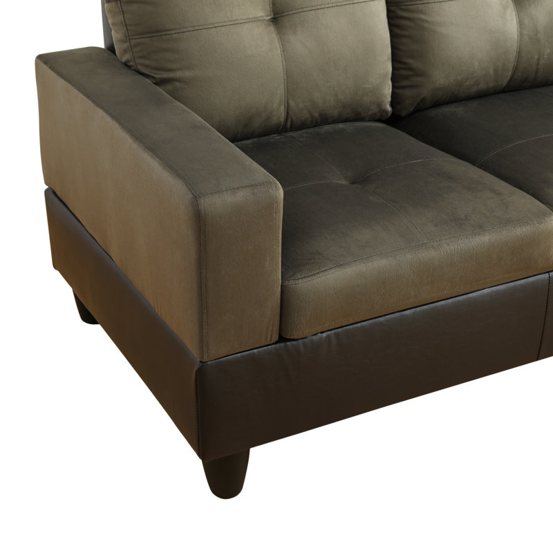 Golden Coast Furniture 2 Piece Upholstered Sectional Wayfair Canada